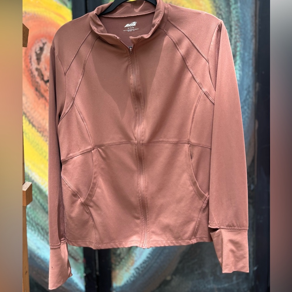 Athletic zip-up jacket!